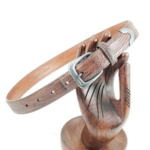 Ralph Lauren Lizard Belt Brown 28"